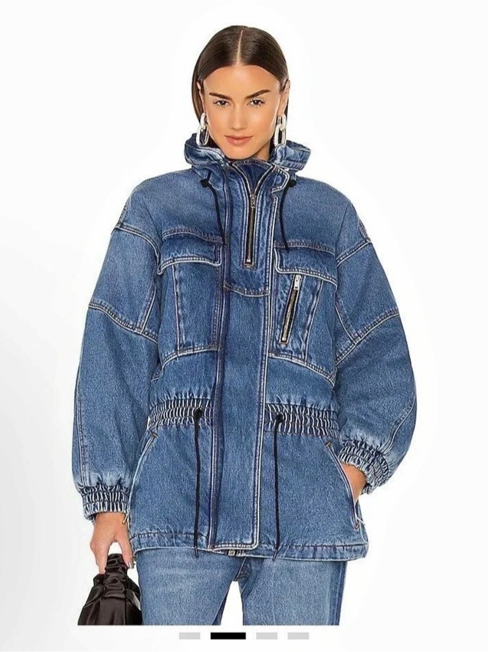 Alexander Wang Field Jacket Denim in Blue Like New